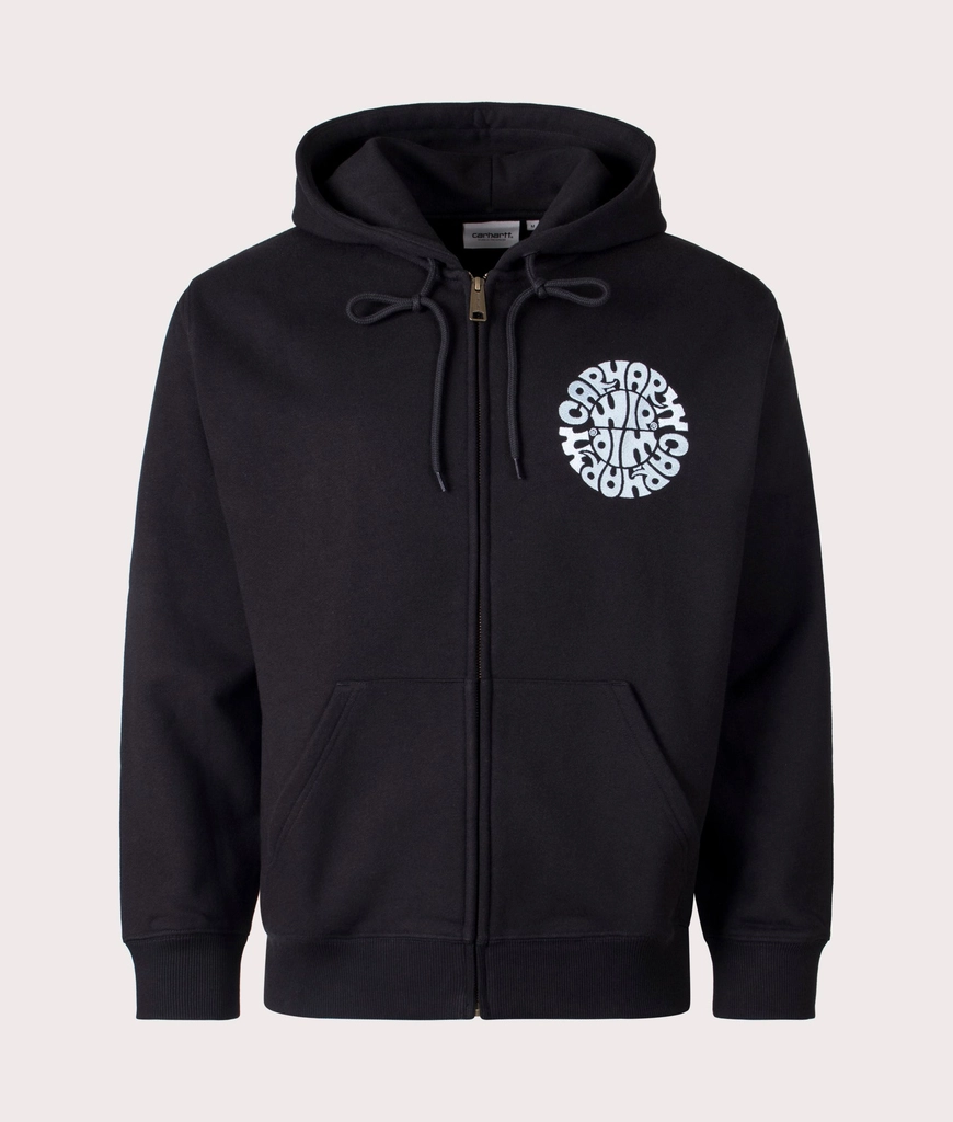 Carhartt WIP Mens Relaxed Fit Jazzy Zip-through Hoodie